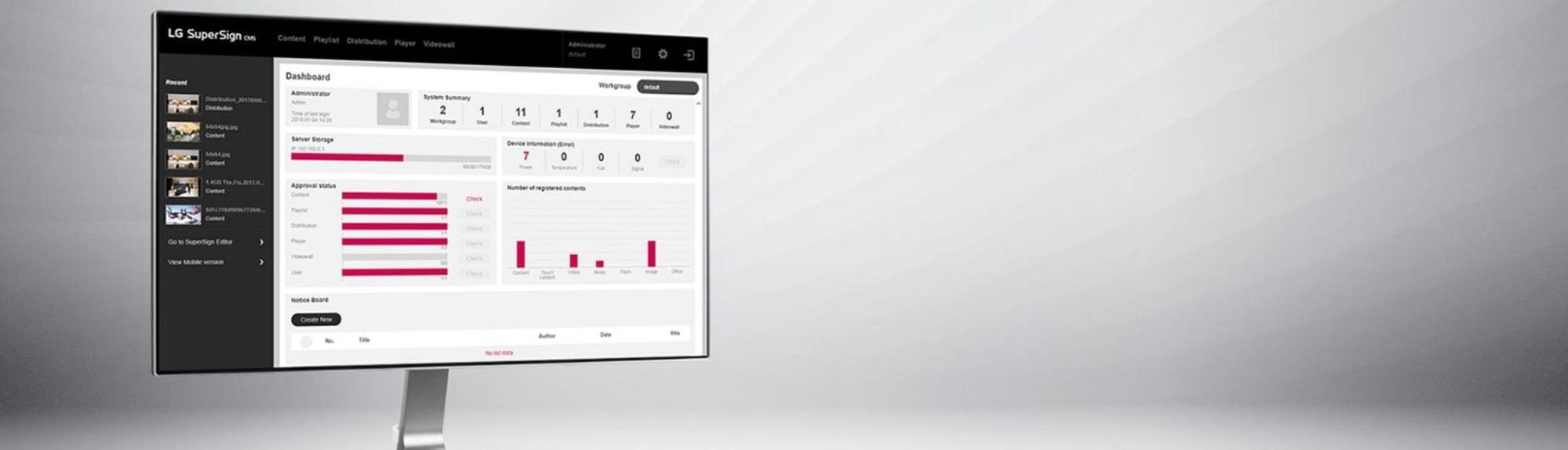 LG CMS SuperSign профессиональные дисплеи